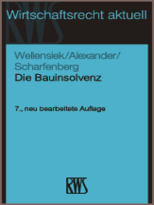 cover image of Die Bauinsolvenz